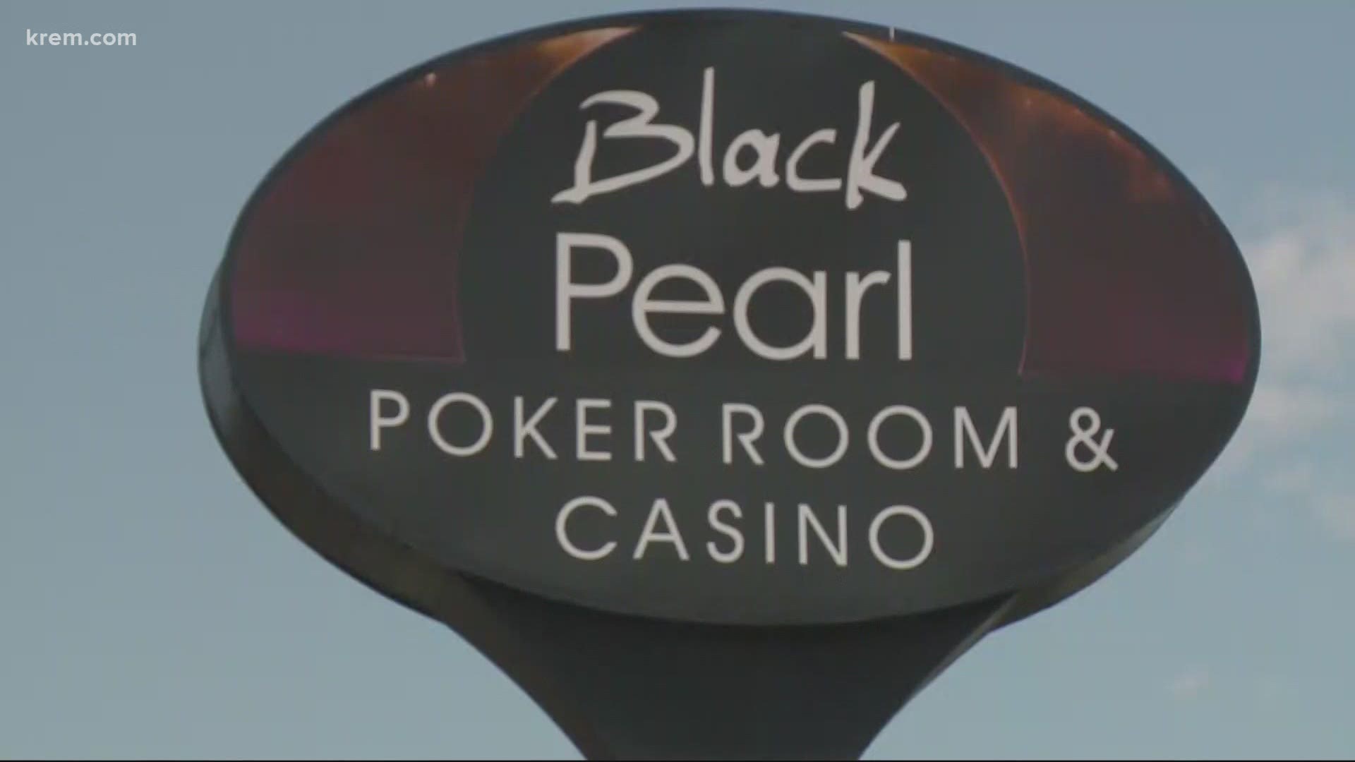The Black Pearl Casino is waiting on approval from the fire department before opening the tents to the public.