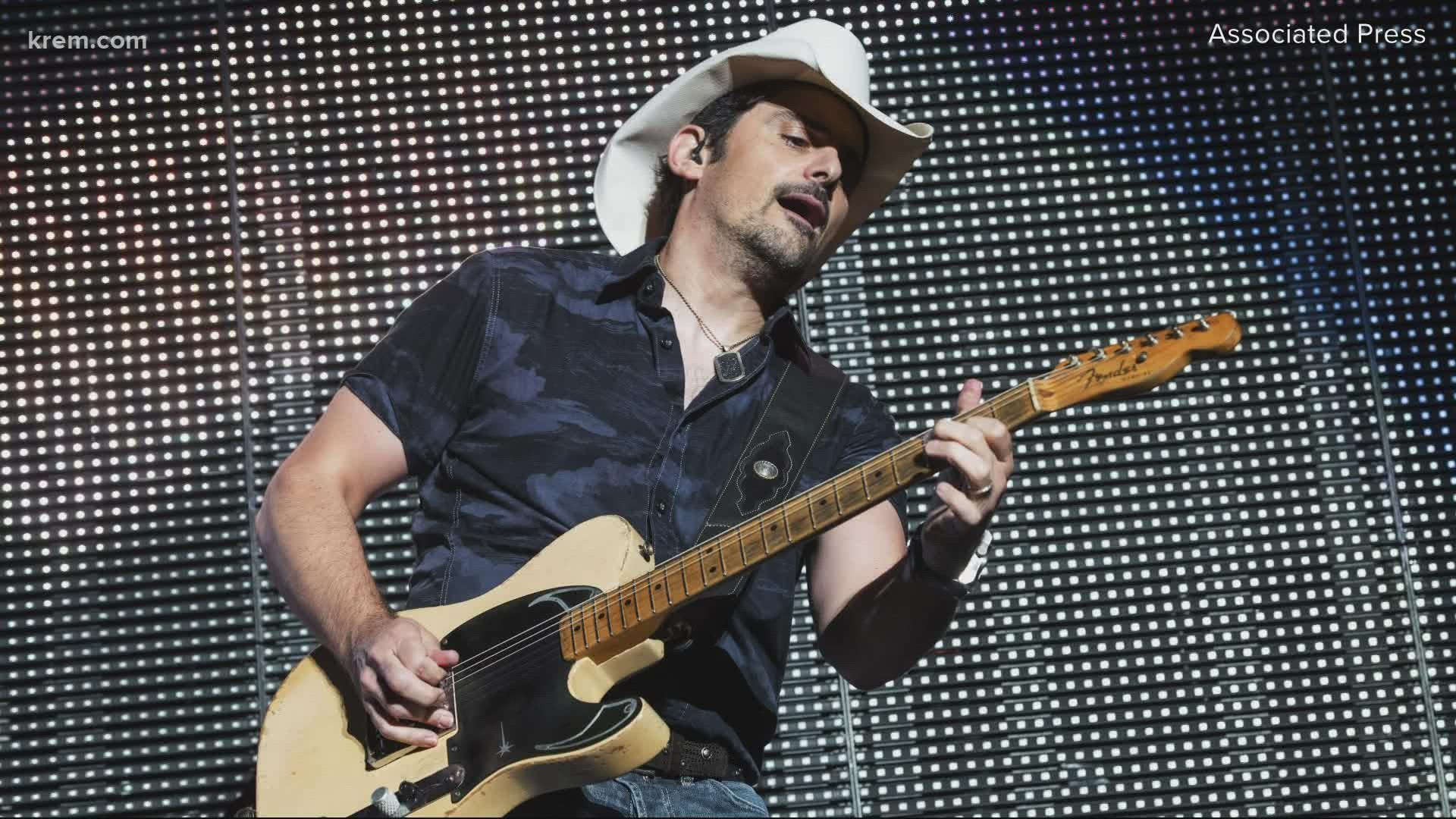 Country music star Brad Paisley will play at Northern Quest on June 26, 2022.