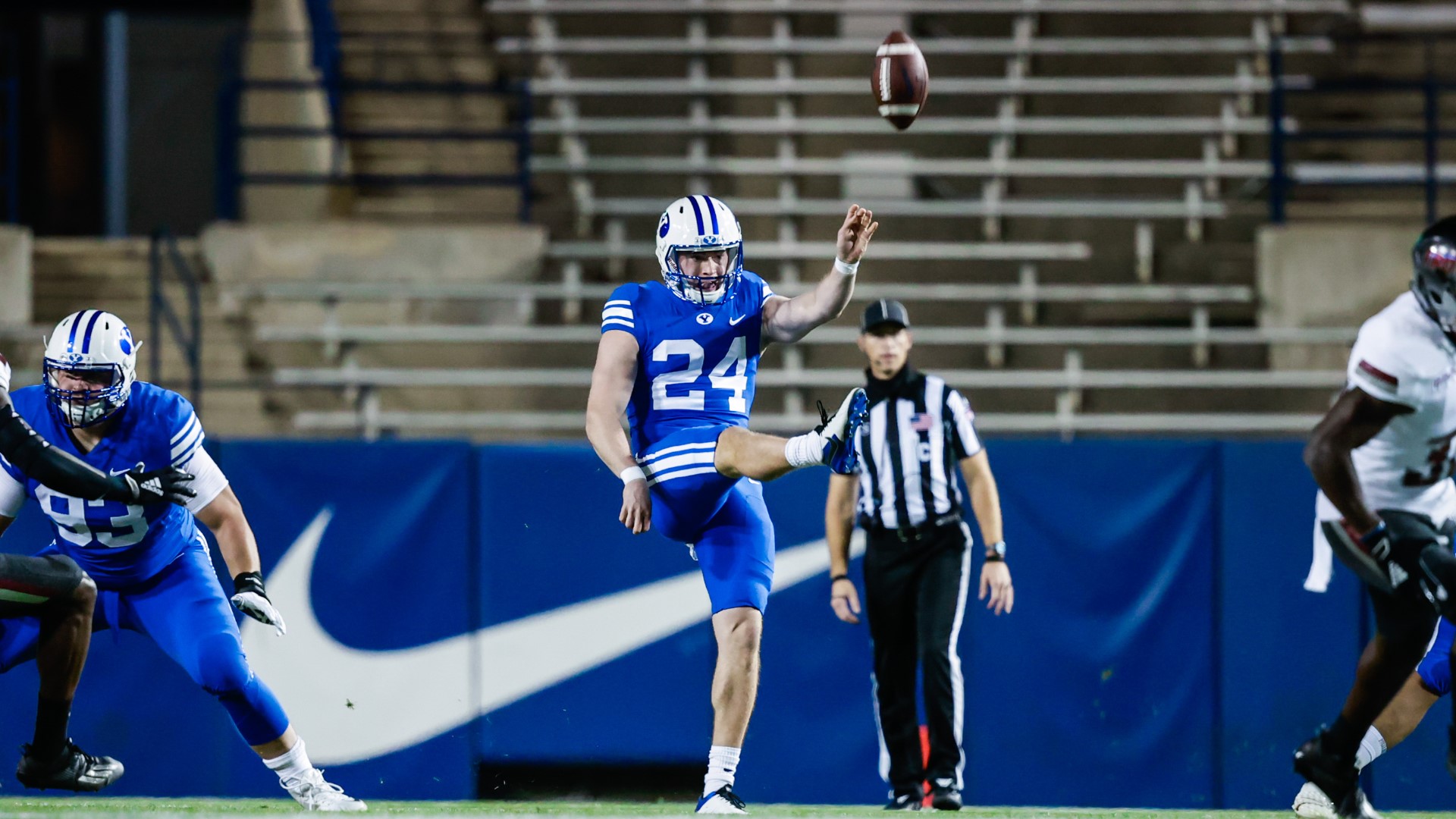 Rehkow is averaging 46.3 yards per punt on 15 punts this season and had a 49 yard fake punt run this past weekend. That's BYU's longest run of the season thus far.