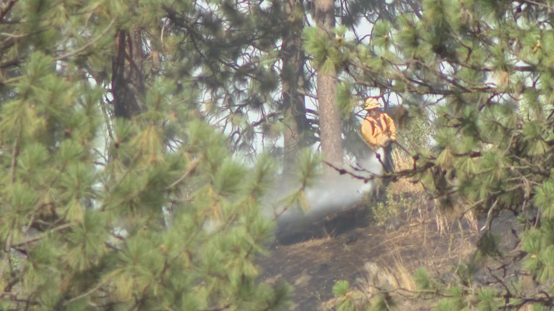 The two brush fires burning near Peaceful Valley in Spokane are considered suspicious. The Spokane Fire Department is working with the Spokane Police to investigate.