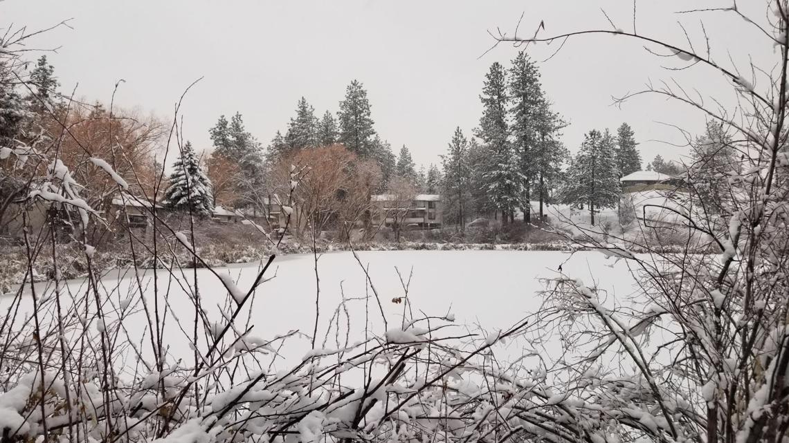 When the snow will melt in the Spokane area