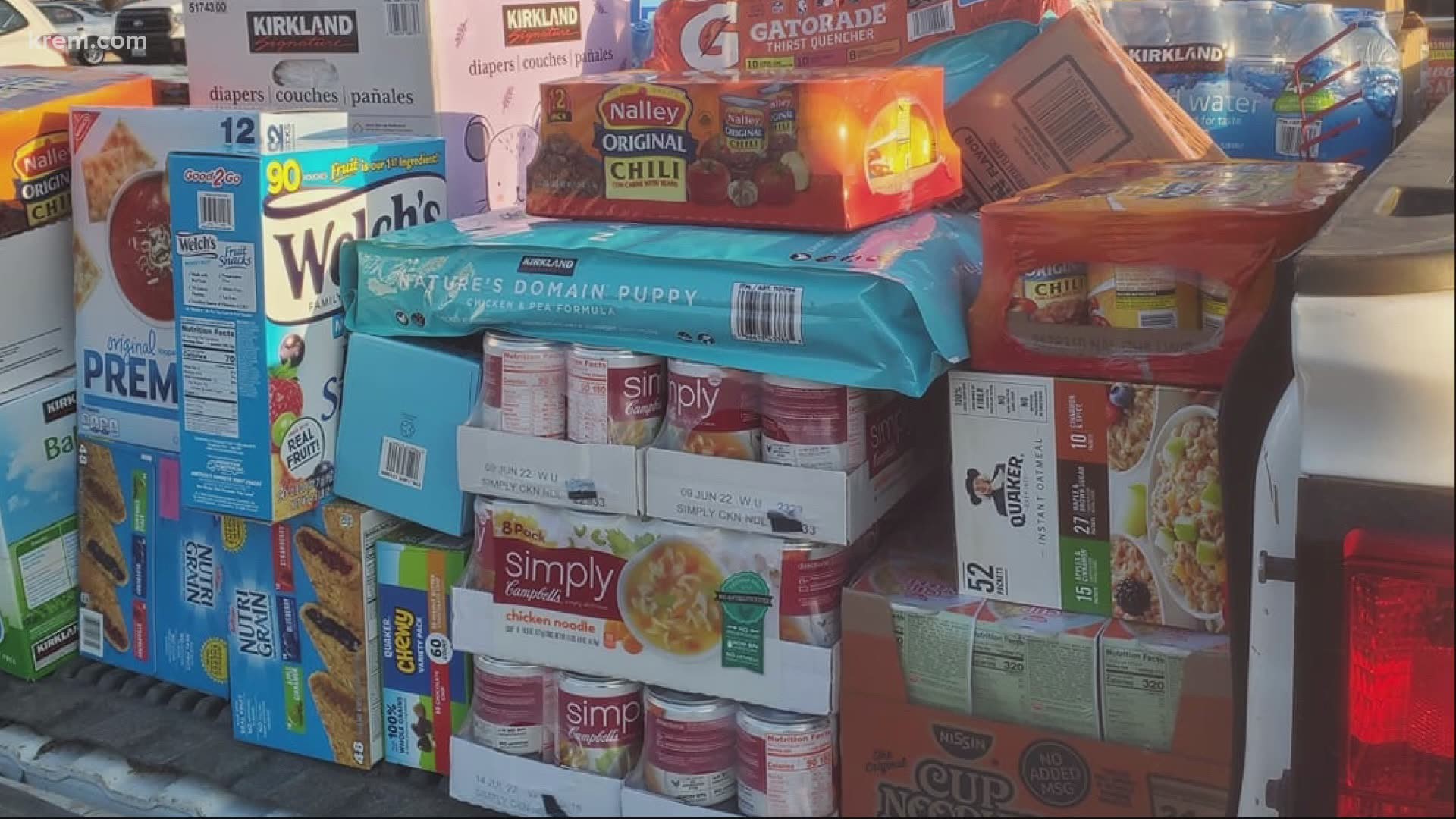 A Spokane man raises money, and supplies for families in need in North Central Washington.