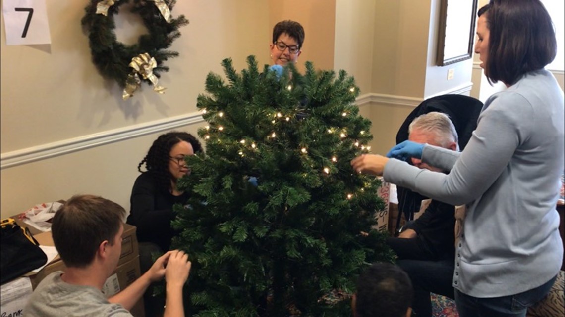 Army of volunteers creates Christmas Tree Elegance in Spokane