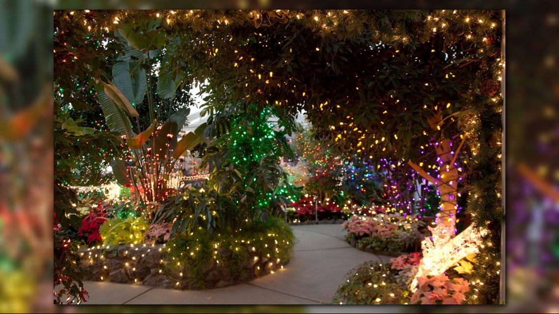 Holiday lights return to Gaiser Conservatory at Manito Park