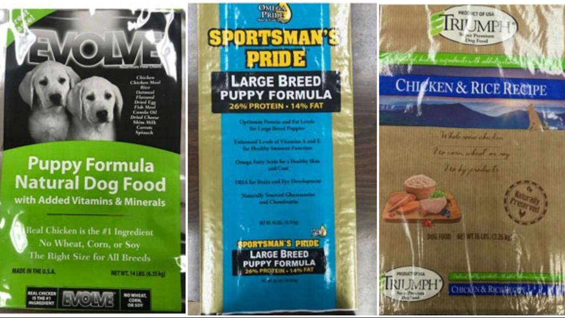 dog foods recalled for elevated levels 