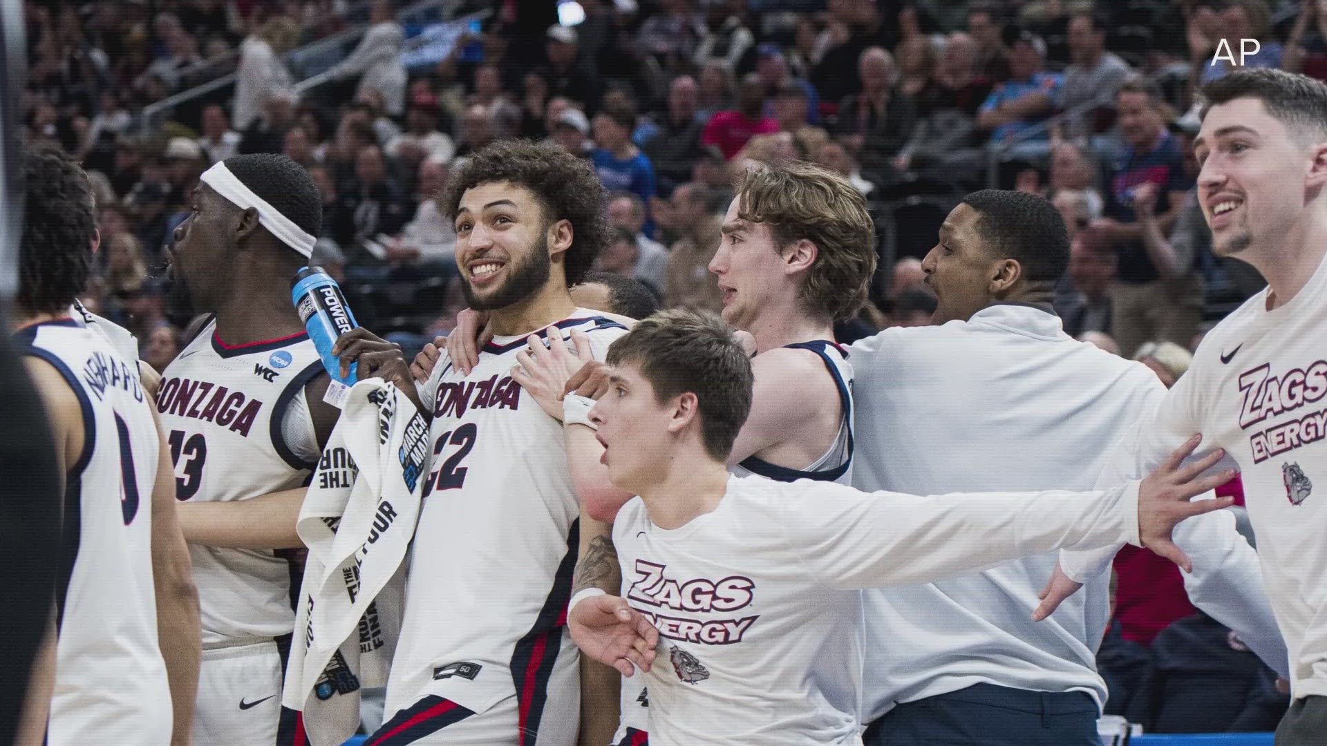 Gonzaga will face either No. 4 Kansas or 13th-seeded Samford in the next round.