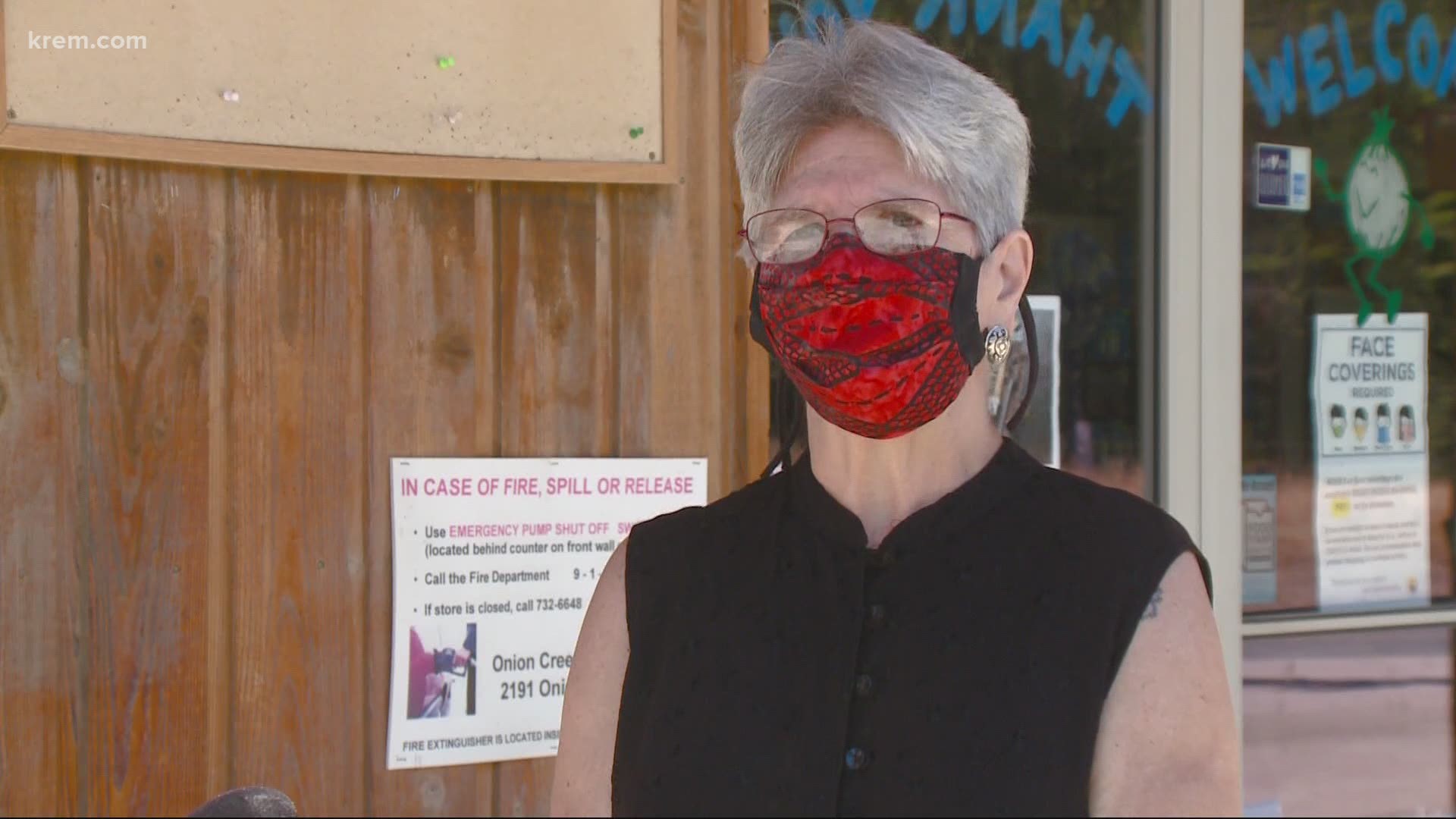 Lynette Young, a woman living in Northport, Washington, has made about 3,700 free, reusable masks since the start of the pandemic.