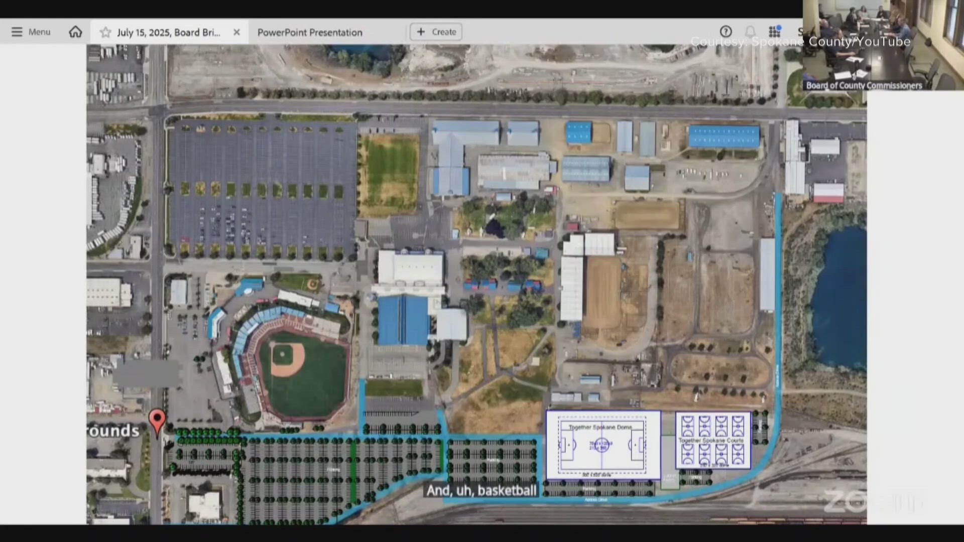 A potential sports complex at Spokane County Fairgrounds is being explored, but Spokane County Commissioners have yet to commit to a development plan.