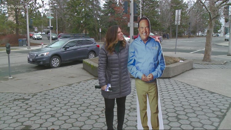 KREM 2's Amanda Roley spreads the word about Tom Sherry Day!
