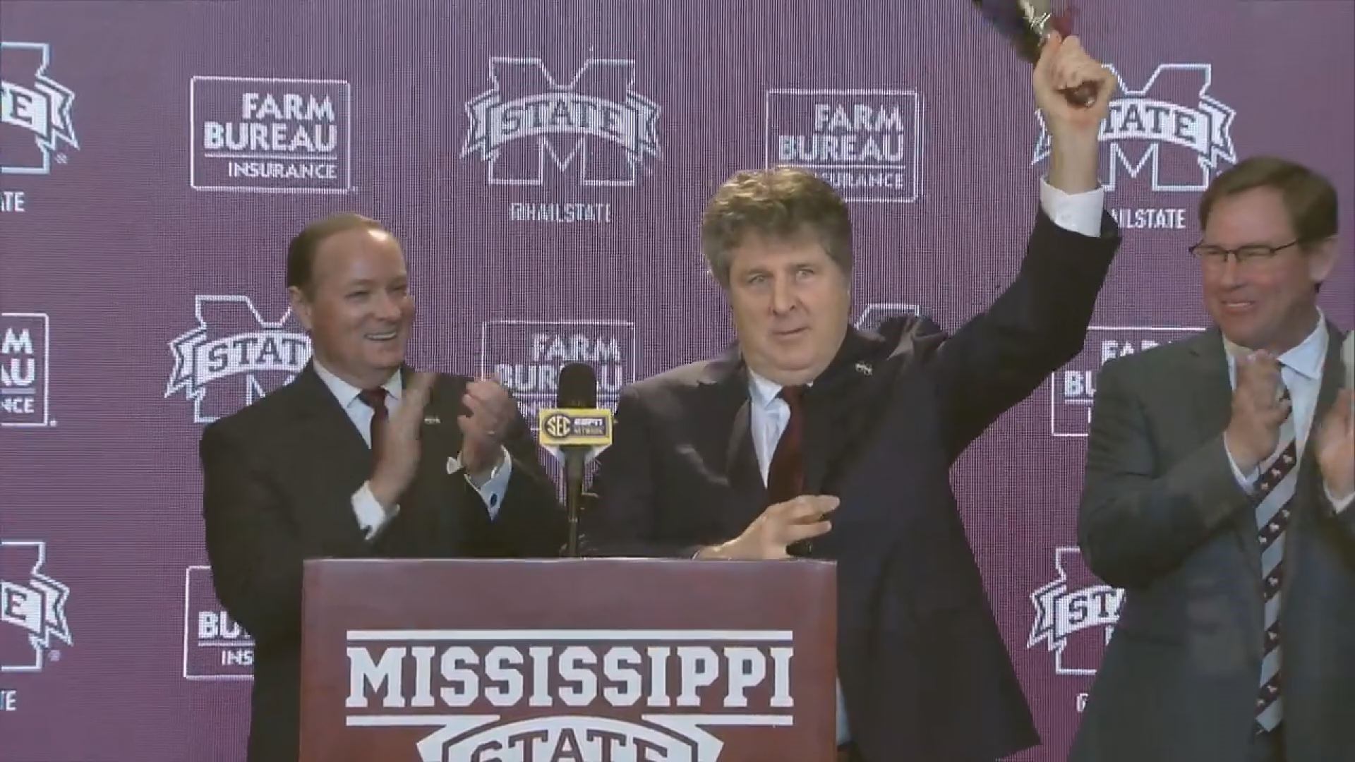 Leach spoke to the media for the first time as the Mississippi State head football coach on Friday.