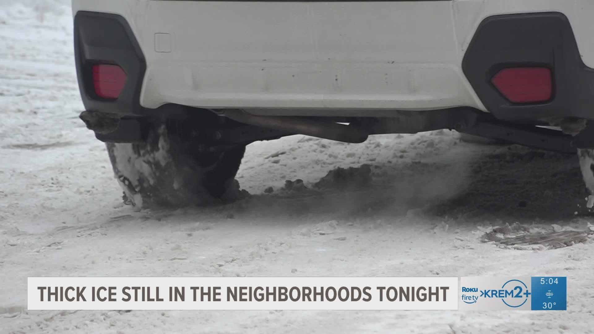 Plenty of Spokane citizens are concerned after the roads have still not been plowed sufficiently.