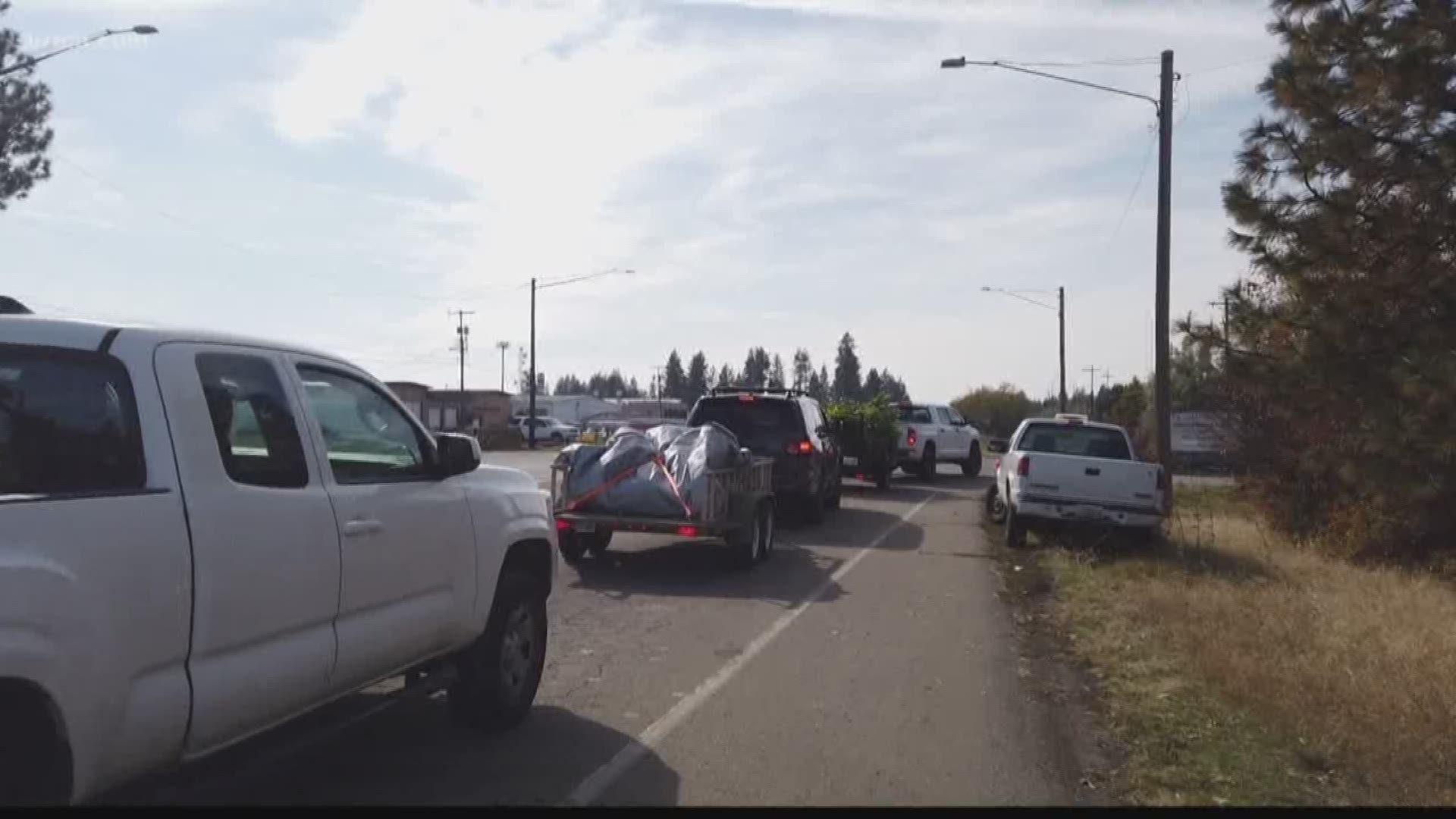 Long waits to drop off debris force people living in Spokane to be patient