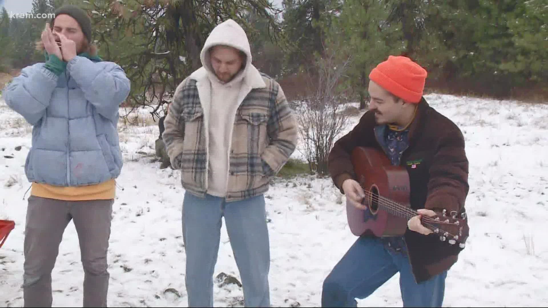 German rock band, Milky Chance, plants trees in Spokane ahead of sold out show.