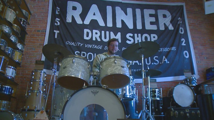 Rainier Drum Shop opens in downtown Spokane