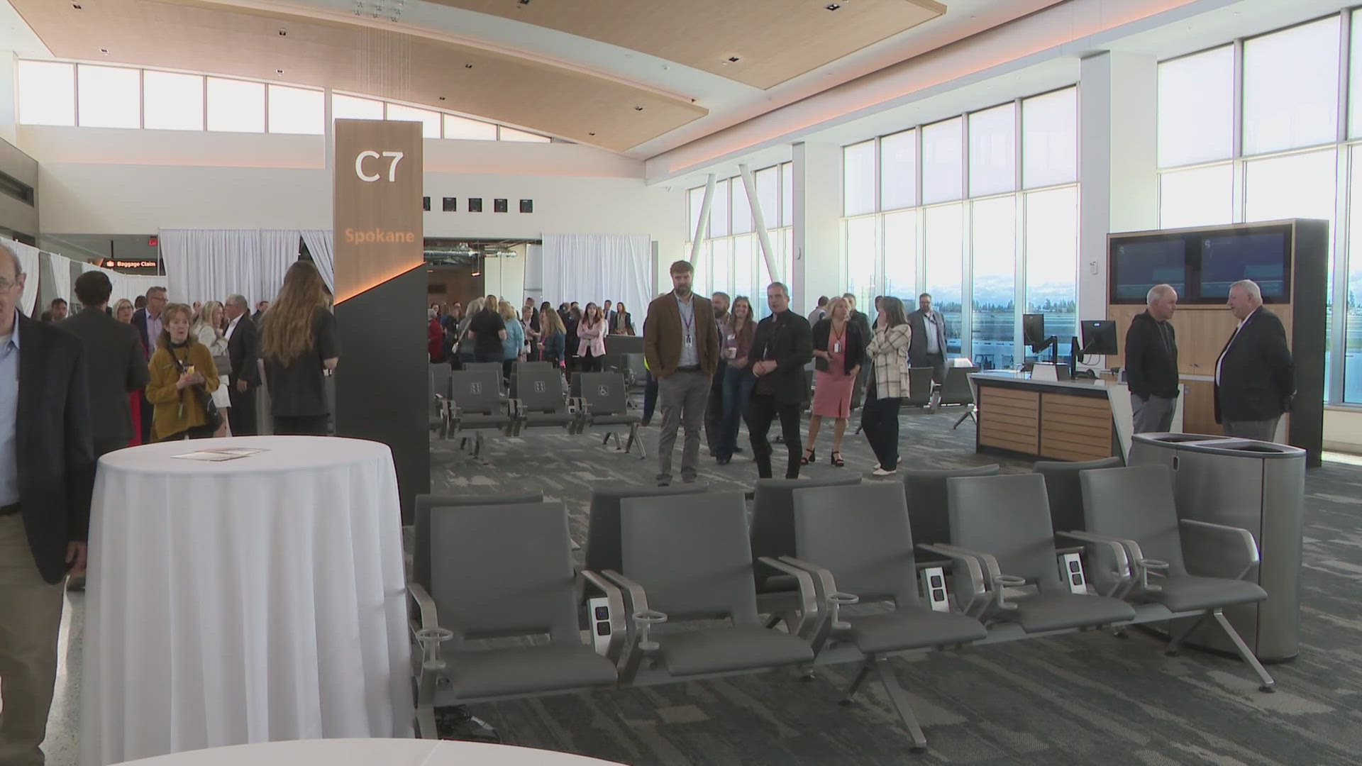 The first flights from the new concourse are expected to come in June.