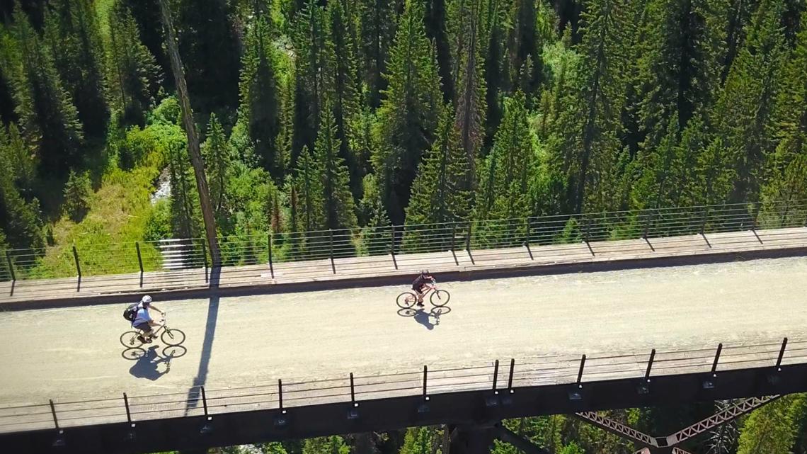 bridge ride the hiawatha bike trail