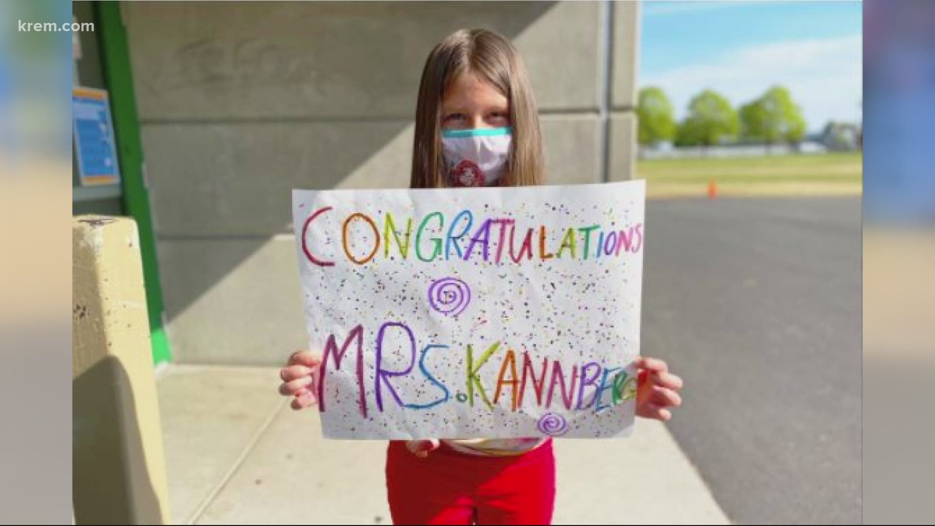 Tricia Kannberg was surprised by students and staff for a celebration of her achievement on Thursday.