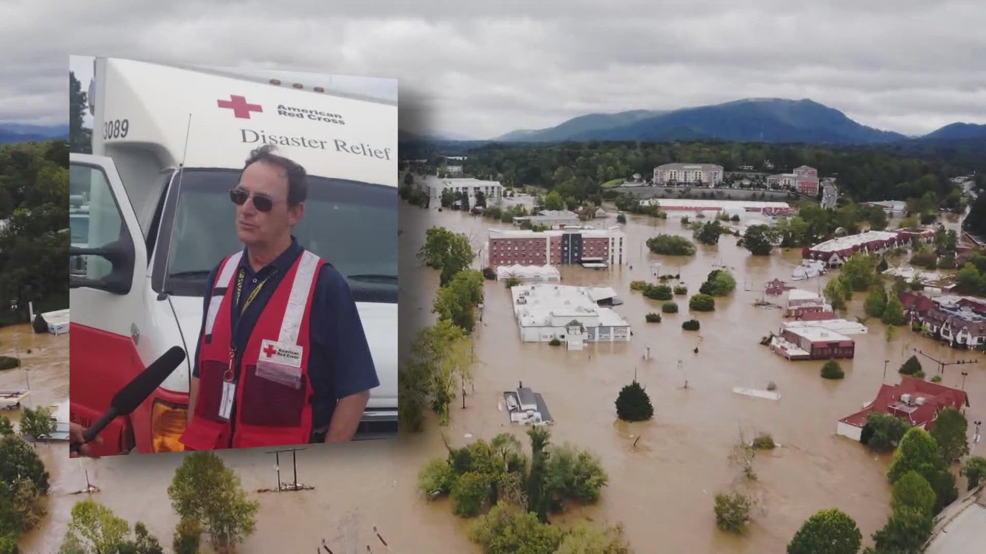 This isn't Chuck Boehme's first time deploying with the American Red Cross. He estimates he’s been sent out 20 to 25 times.