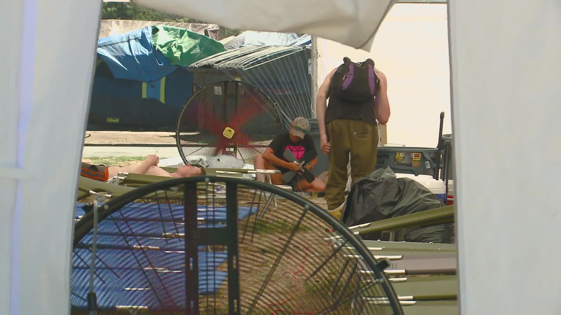 Jewel's Helping Hands set up cooling shelters to help people in Spokane cool off.