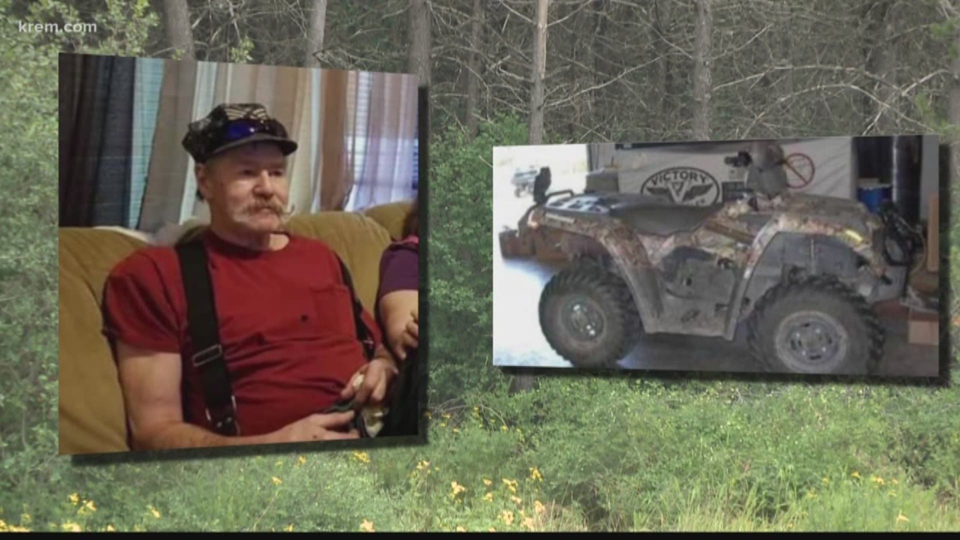 KREM's Taylor Viydo spoke with Paul Coates, who found his brother Butch Coates three days after Butch crashed his ATV about 300 yards from his house.