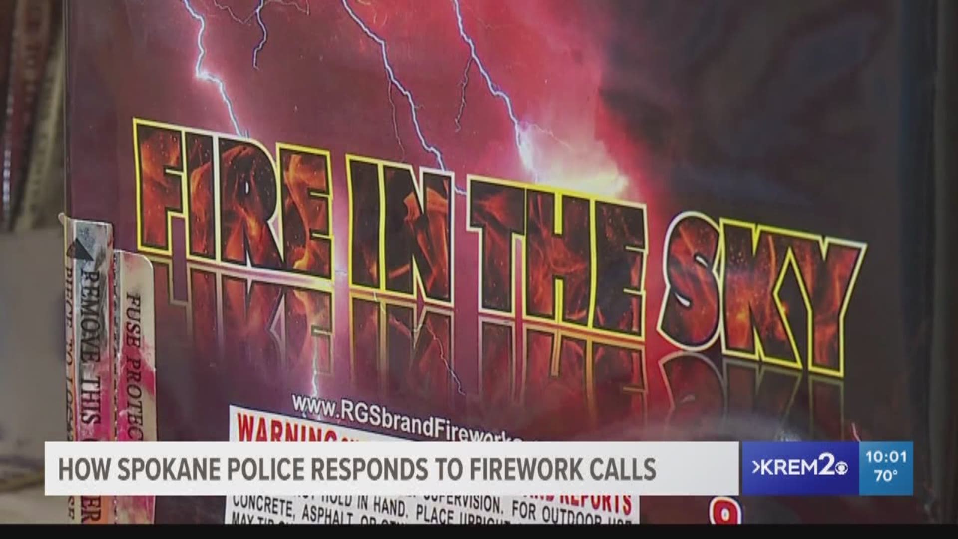 KREM's Casey Decker explains how Spokane police react to reports of illegal fireworks as people get ready to celebrate the Fourth of July.