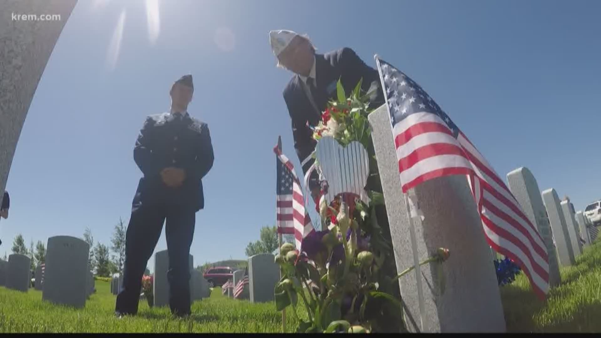 People gathered at the State Veterans Cemetery to honor the legacy of our heroes who fought for the privileges we enjoy today.