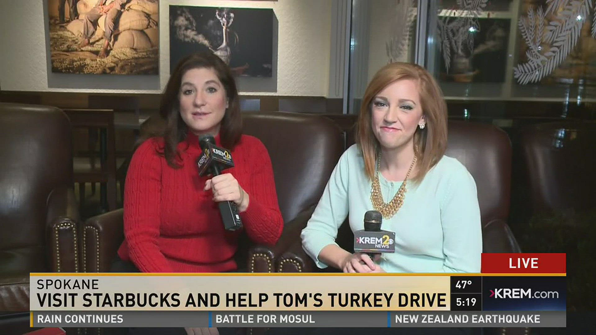Visit Starbucks and help Tom's Turkey Drive