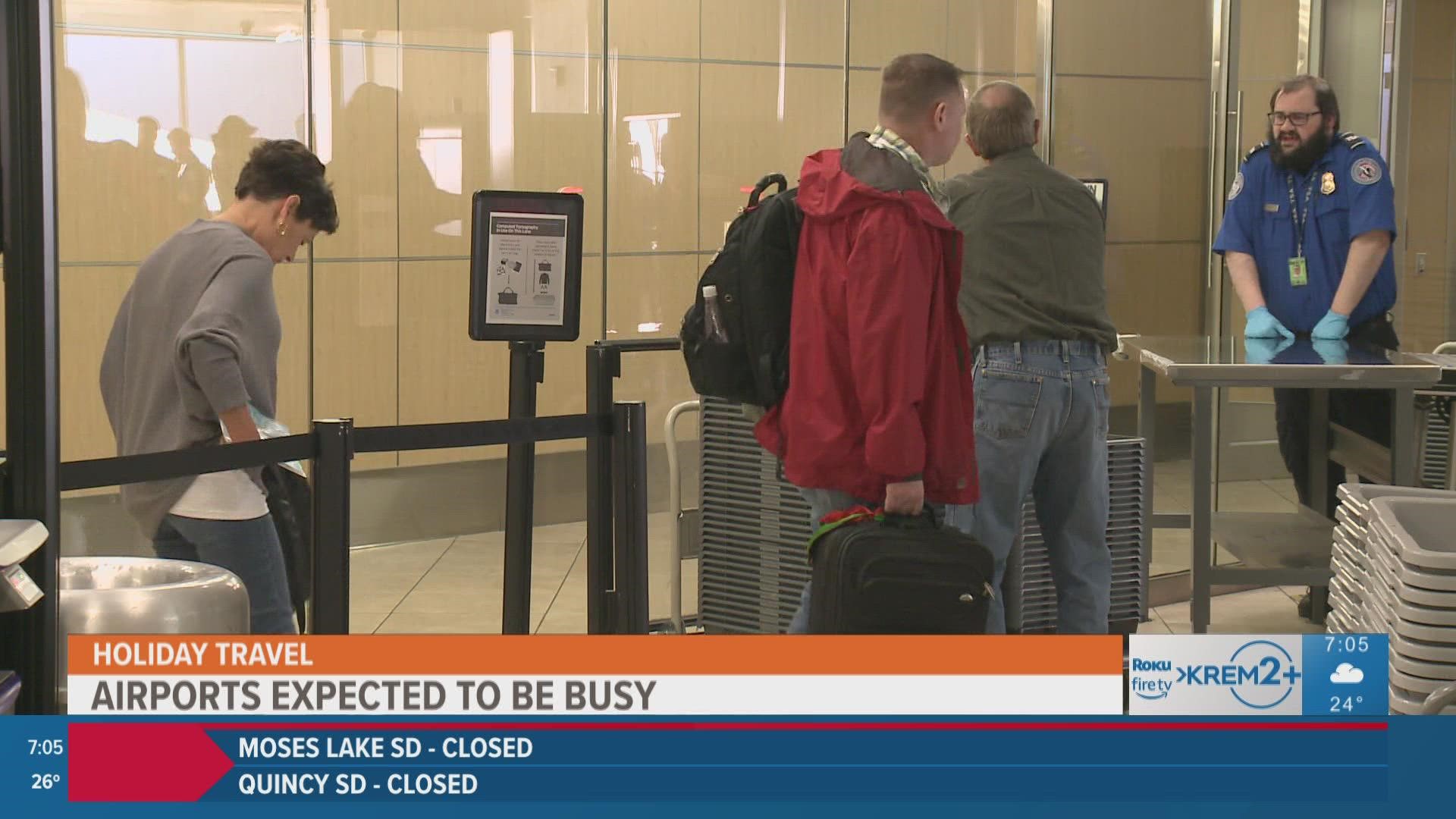 Spokane International Airport is preparing for pre-pandemic level travels this Thanksgiving.