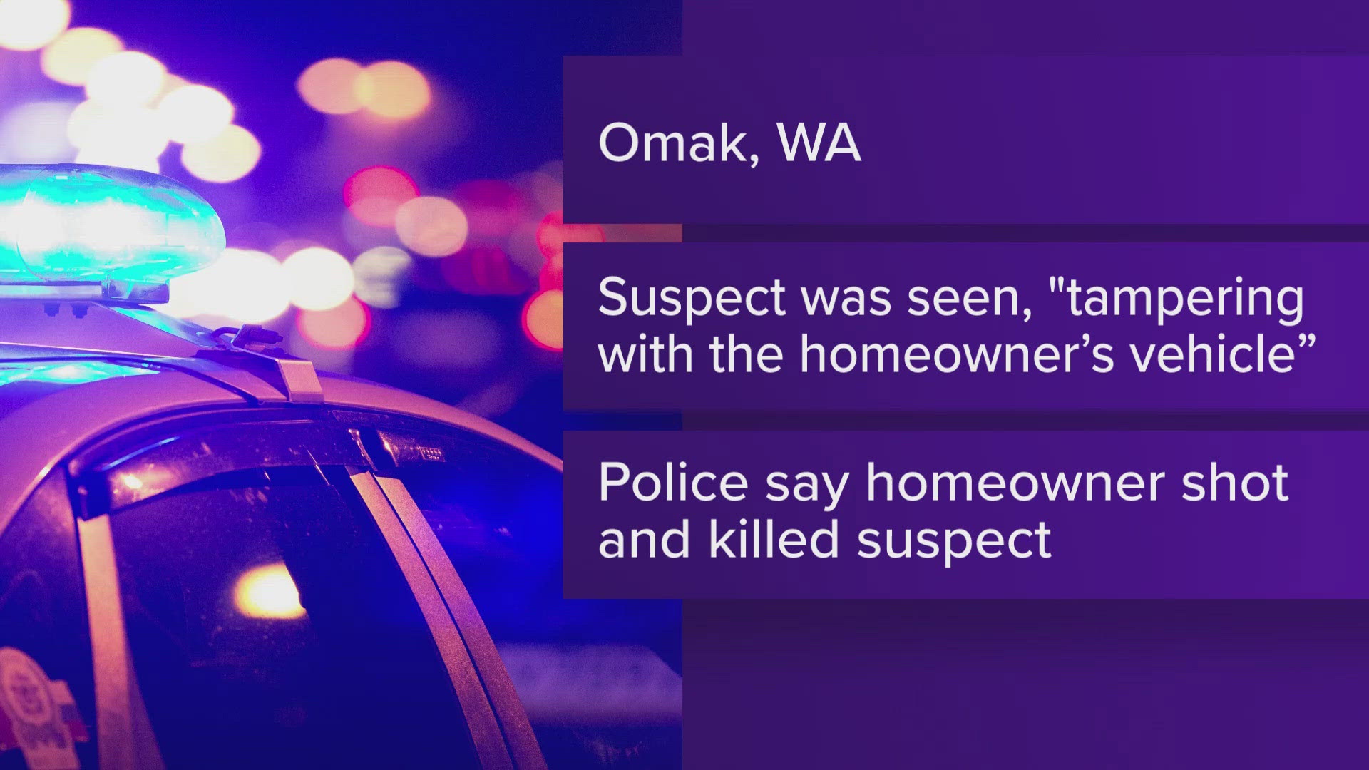 Omak Police are investigating the altercation, and the findings will be submitted to the prosecutor’s office to determine the appropriateness of the use of force.