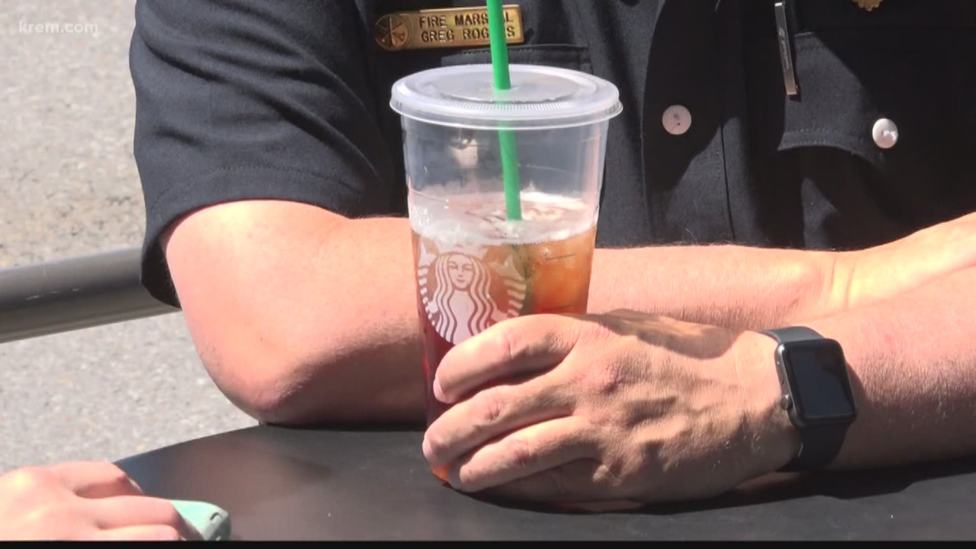 KREM's Amanda Roley spoke with the Spokane Valley Fire Department about their partnership with Starbucks to give gift cards to good Samaritans.