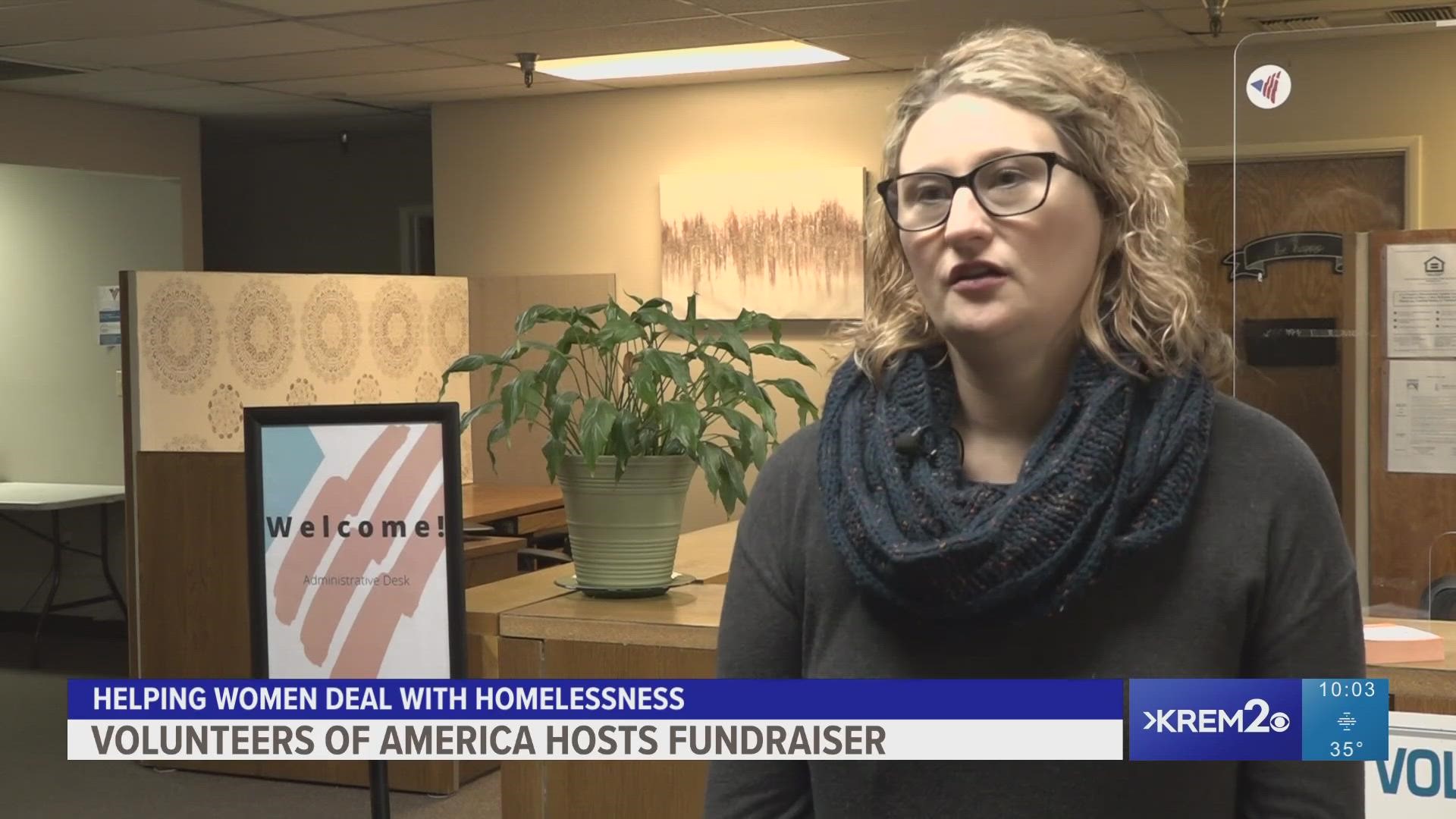 This is the seventh year Volunteers of America has hosted the fundraiser. VOA is partnering with transitions' women's hearth to help women experiencing homelessness