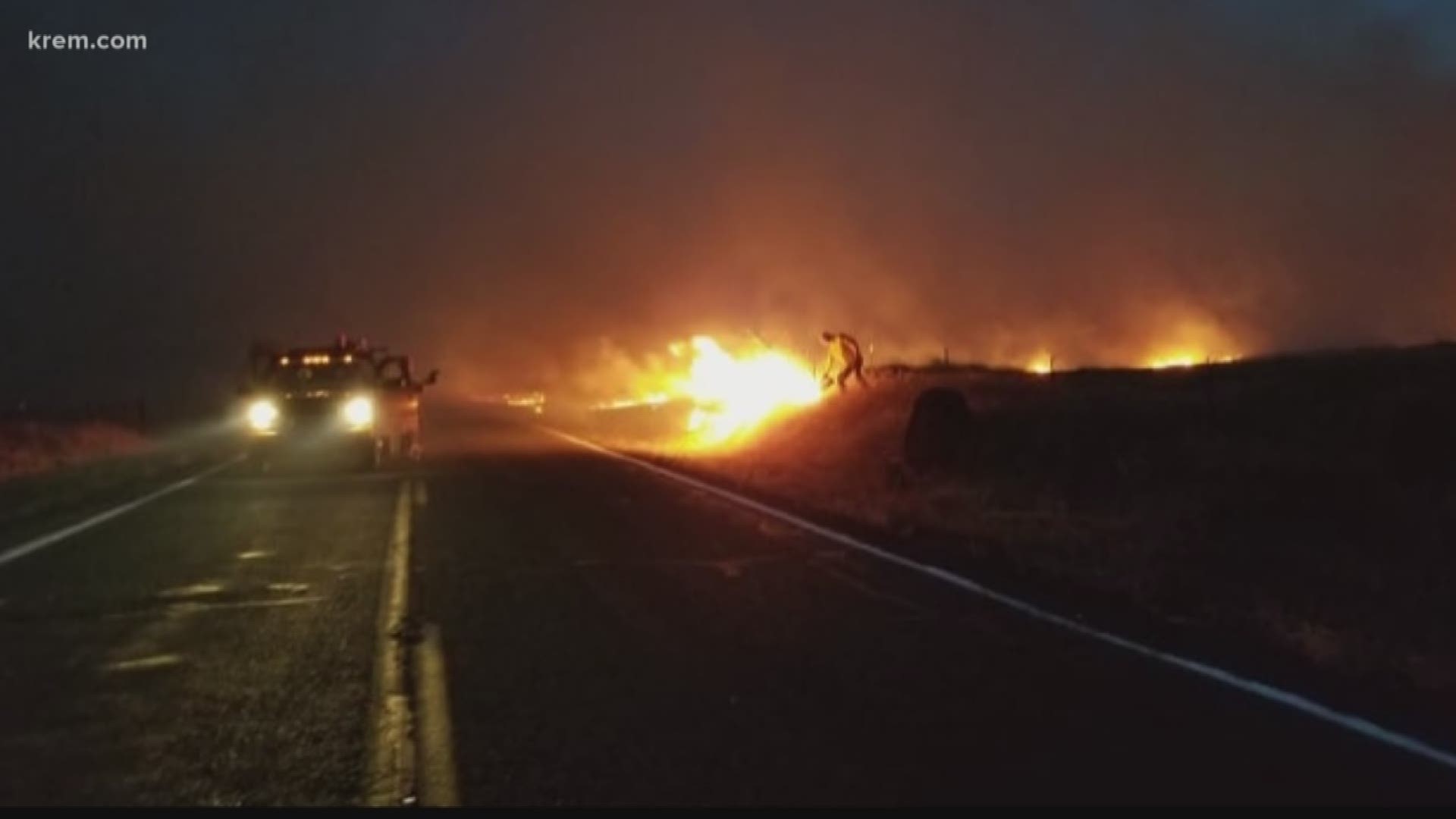 Grass Valley Fire burning in Douglas, Grant Counties grows to 75,000 acres (8-13-18)