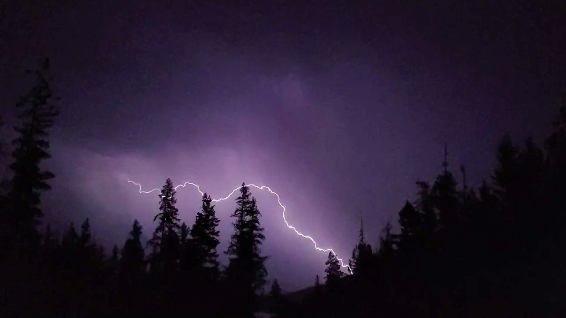 Is it safe to watch lightning outdoors during a thunderstorm?
