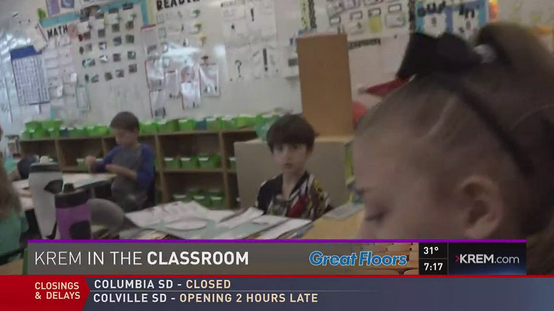 KREM in the Classroom: Liberty Creek Elementary 2nd graders (12-20-17)