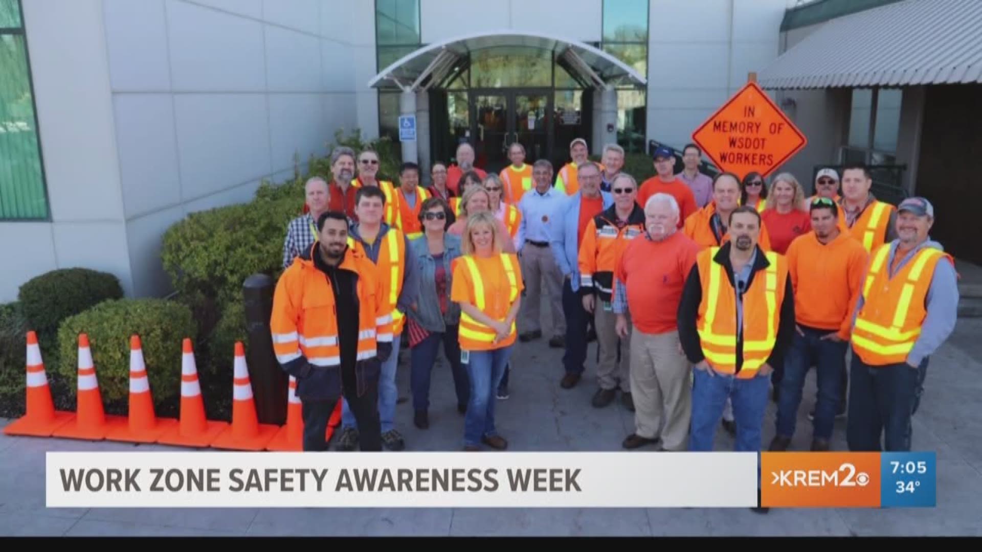 About 60 State Department of Transportation employees have lost their lives on the job since 1950. Last year, there were over 1,500 crashes in work zones.