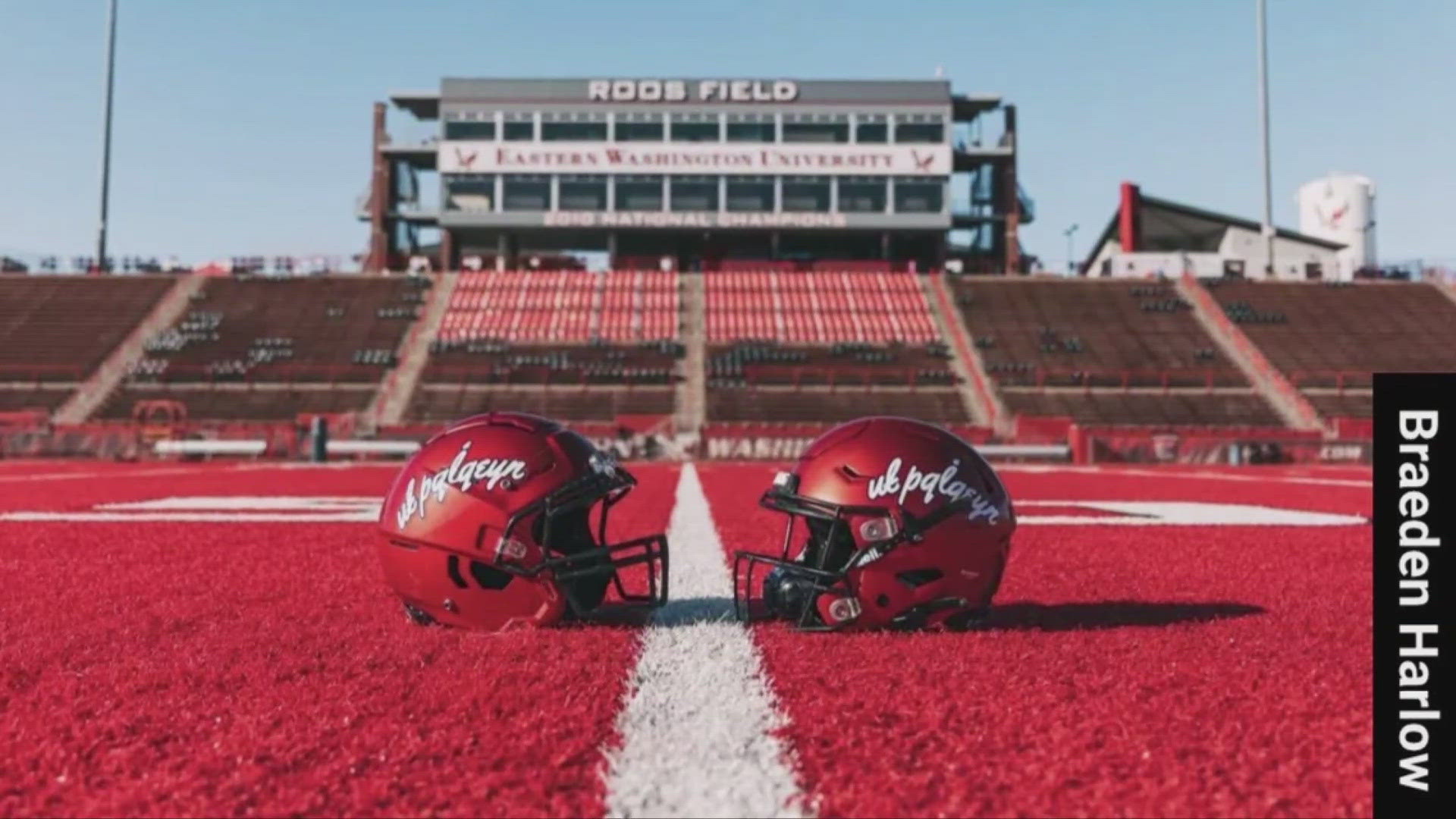 Eastern Washington football wearing Salish helmet decals Saturday ...