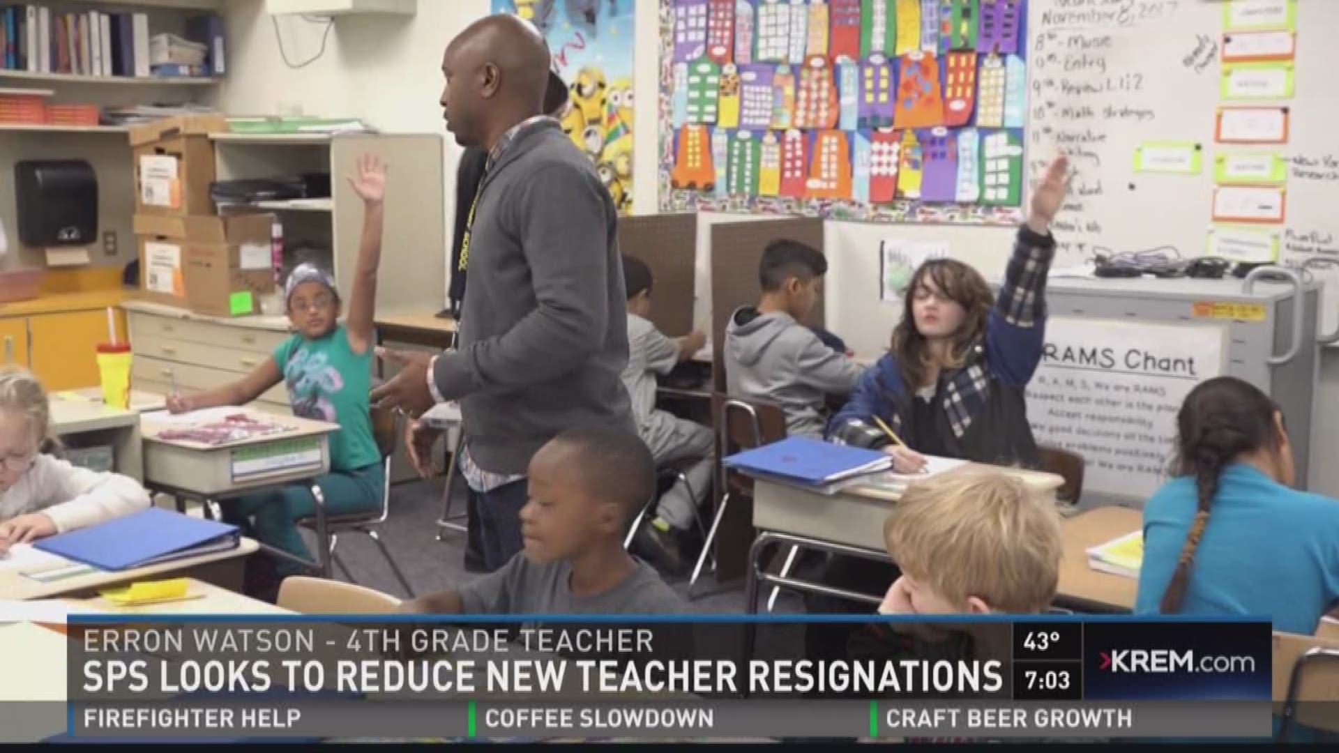 SPS looks to reduce new teacher resignations  (11-13-17)