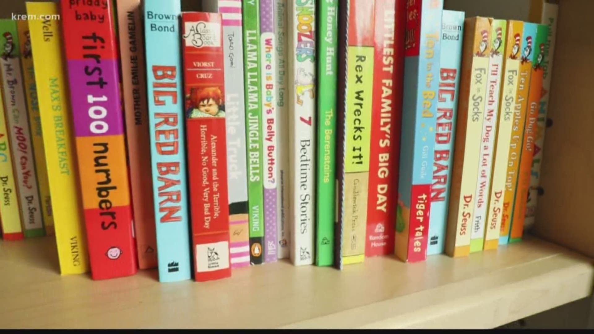 Issac's Bookshelf, which provides books to families with children in the hospital, has won the June 2019 round of KREM 2 and STCU's 'Who do you love?' campaign.