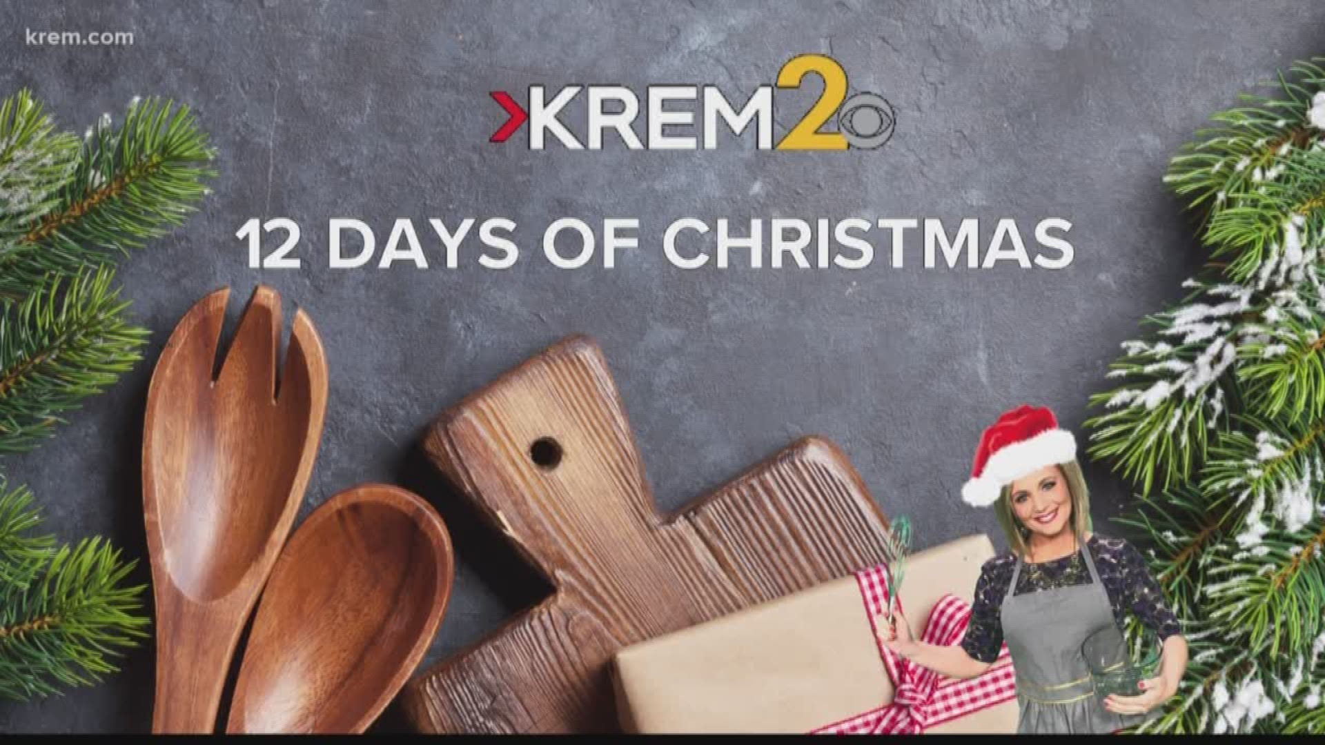 Brittany Bailey and Evan Noorani begin preparing cherry jubilee cookies for KREM's 12 Days of Christmas.