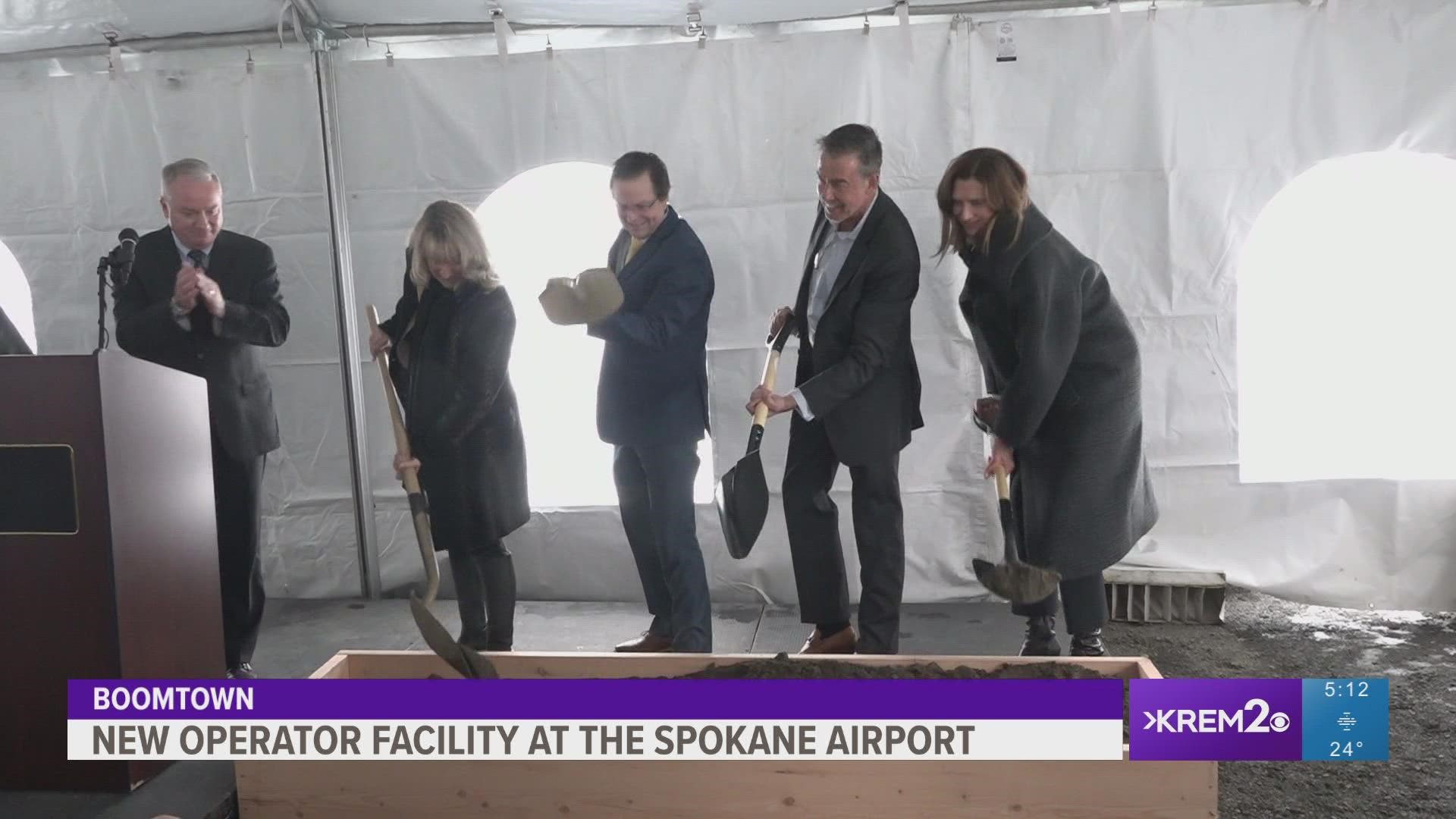 A new 32,000 square foot aircraft service facility is coming to the Spokane Airport. The new facility will hold more than 10 planes.