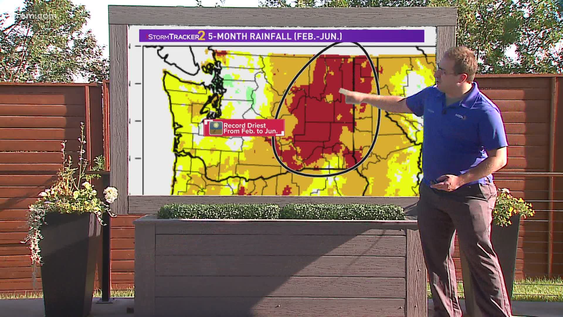KREM's Thomas Patrick explains the factors involved with the extreme drought in Washington.