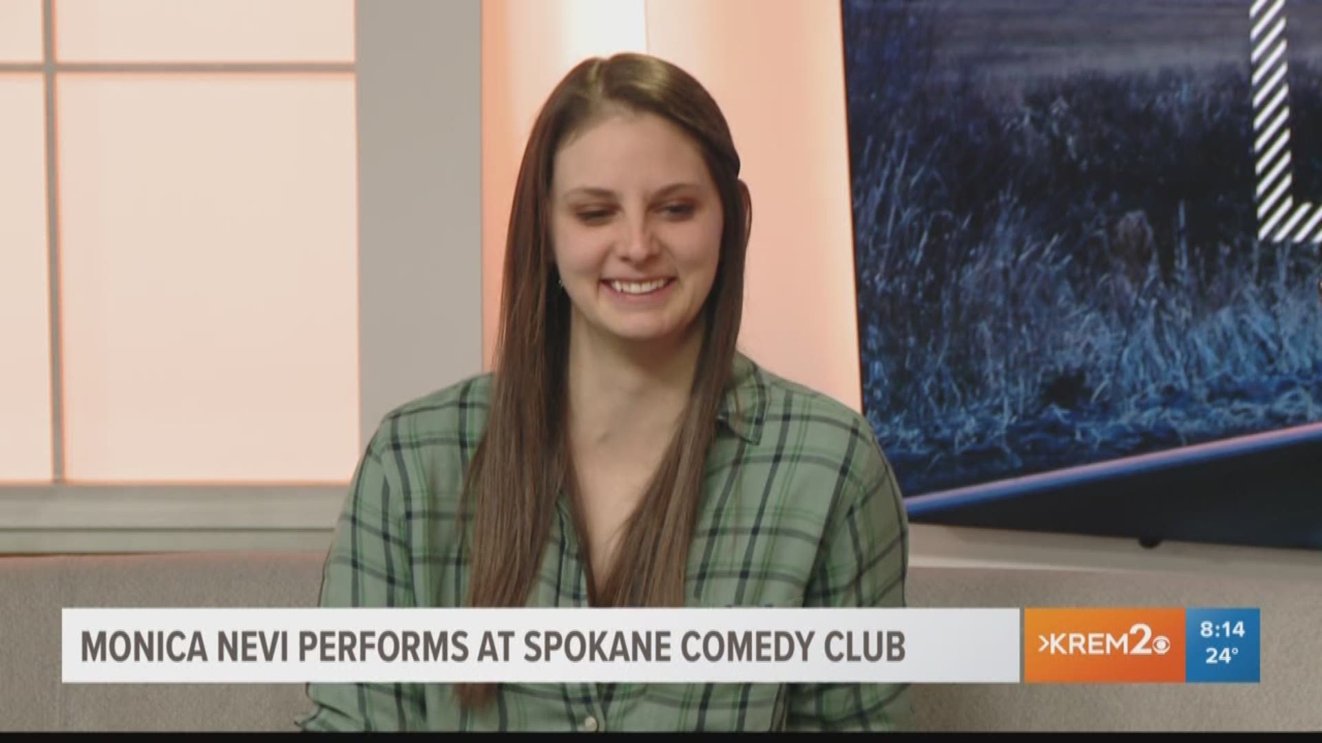 KREM's Brittany Bailey and Jen York chat with comedian Monica Nevi about her upcoming shows at Spokane Comedy Club.