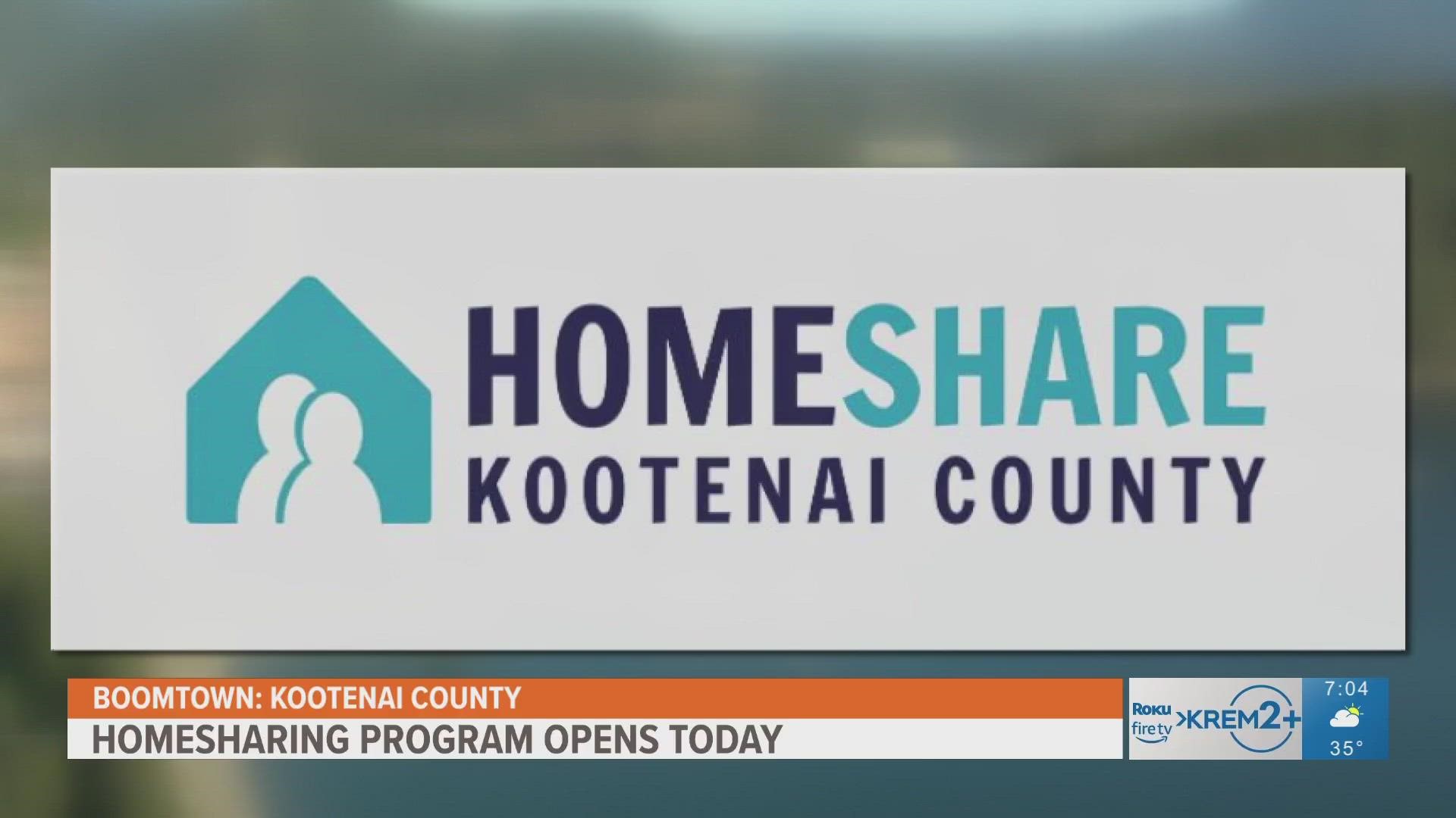 Homeshare Kootenai County is now accepting applications.