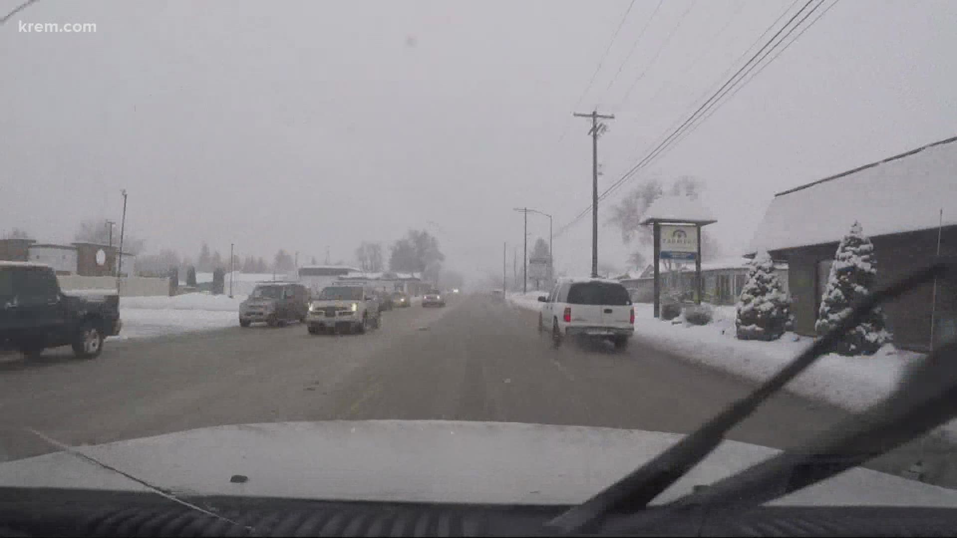 Snow causes hazardous road conditions in Spokane, Inland Northwest and more headlines at 5 p.m. on December 30, 2020.