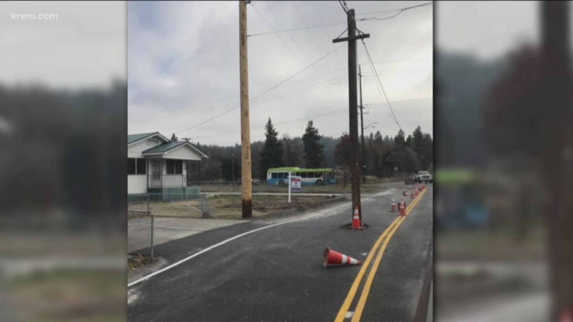 The intersection historically has a lot of crashes, so Spokane Valley is working to cut down on them by better aligning the road.