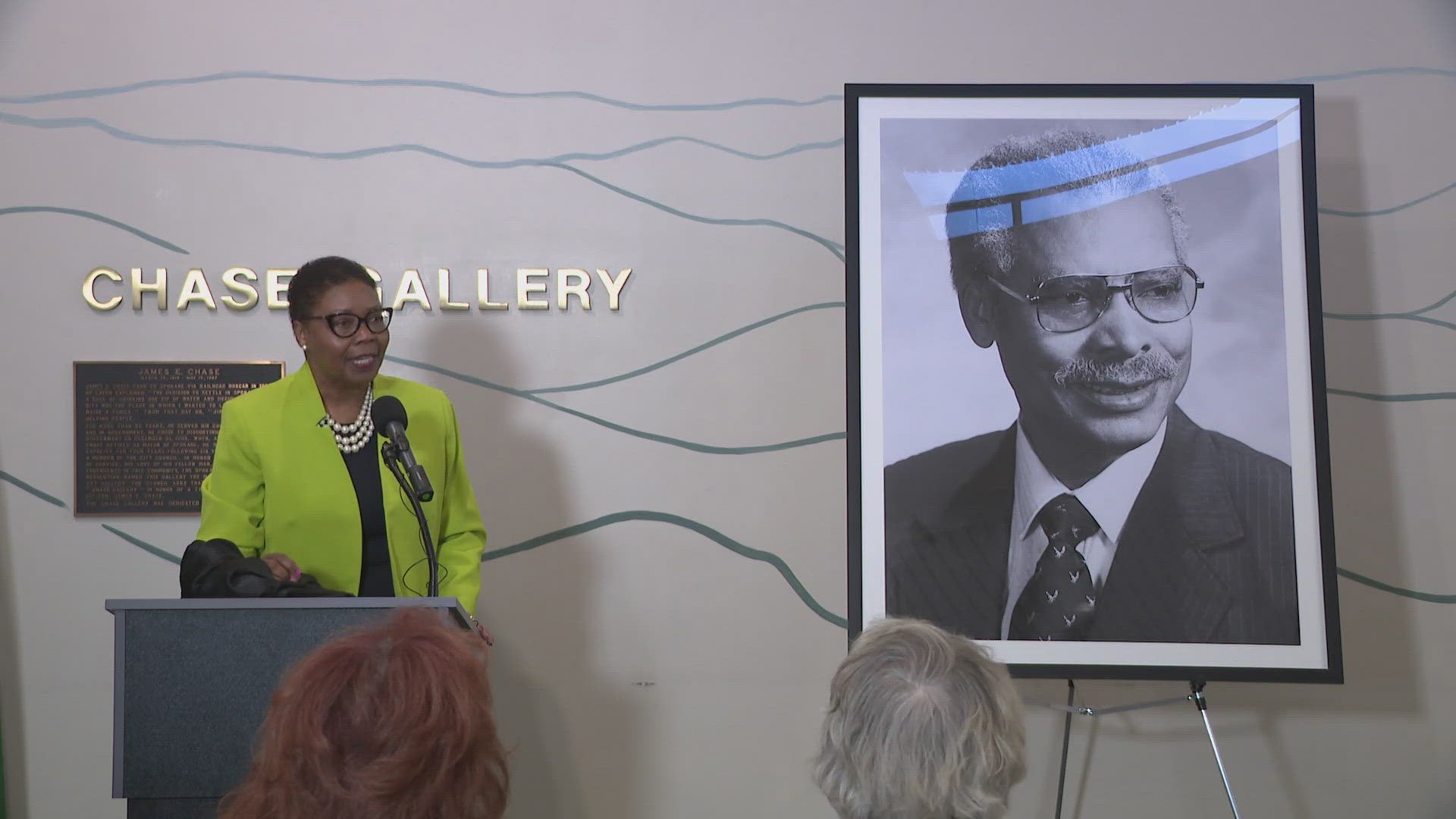 The Spokane City Council unveiled a new portrait of the city's first and only Black Mayor, Jim Chase.