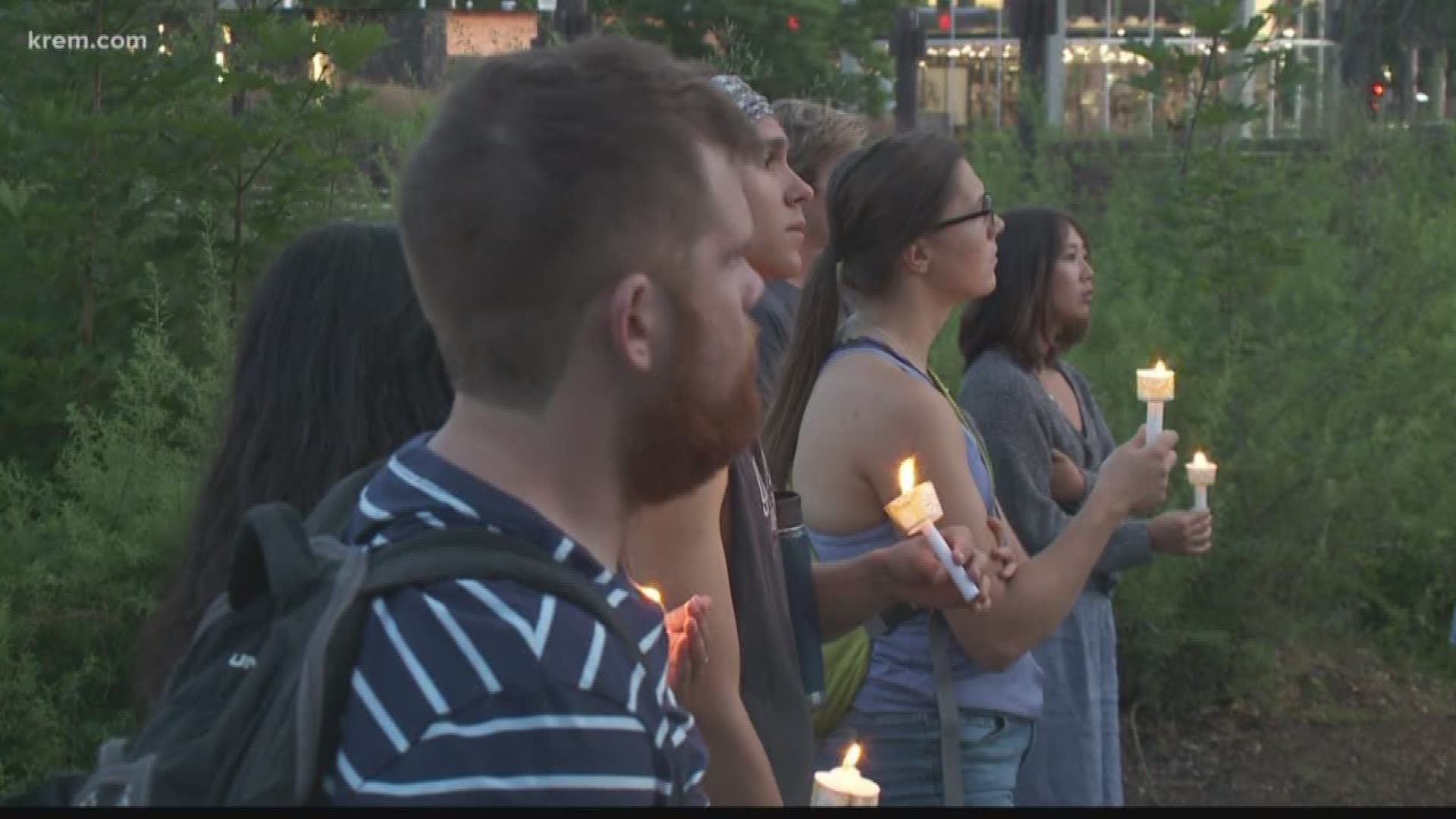 The protest started around 8 p.m. Friday at the Riverfront Clocktower. Protesters say they want an end to what they call -- "cruel conditions" at detention camps.