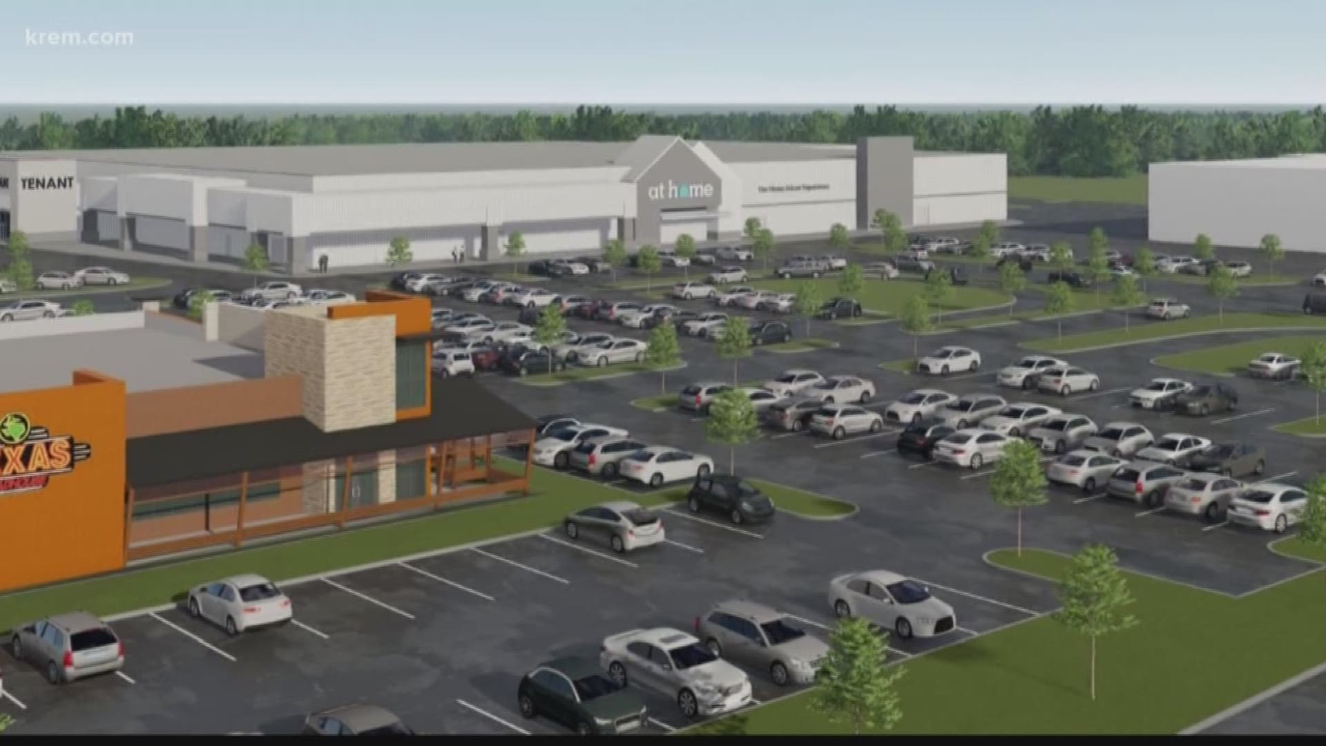 Texas Roadhouse and At Home furniture are the first two confirmed businesses that will make up part of the Northside Marketplace at the former N. Division Costco.