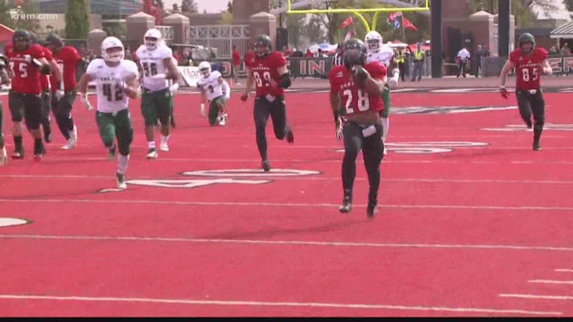 EWU's offense totaled over 650 yards.