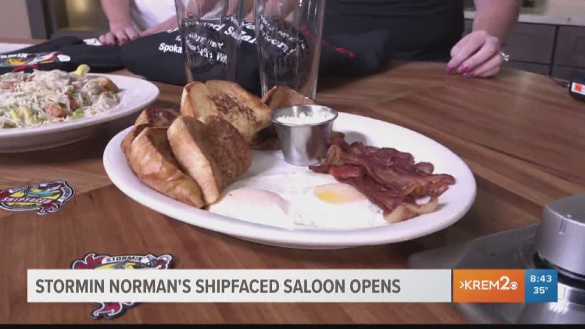 Stormin' Norman's is a sports bar and grill. The saloon just opened in Spokane.